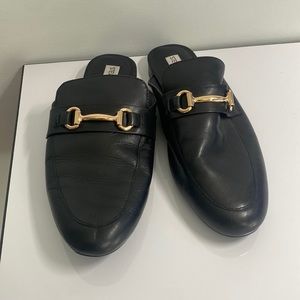 Steve Madden Kandi Horse Bit Black Mule Sz 10